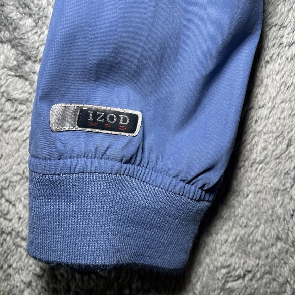 Vintage Men's Izod Xfg V-Neck Blue Sweater SZ L Polyester & Nylon - Picture 13 of 16